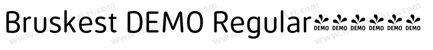 Bruskest DEMO Regular字体转换